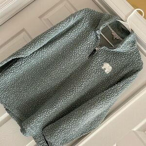 Ivory Ella 1/4 zip sherpa fleece, size L